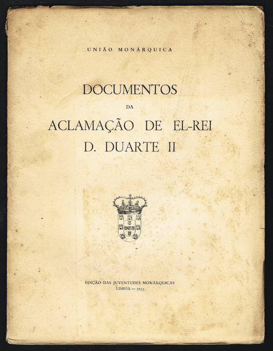 DOCUMENTOS DA ACLAMA��O DE EL-REI D. DUARTE II